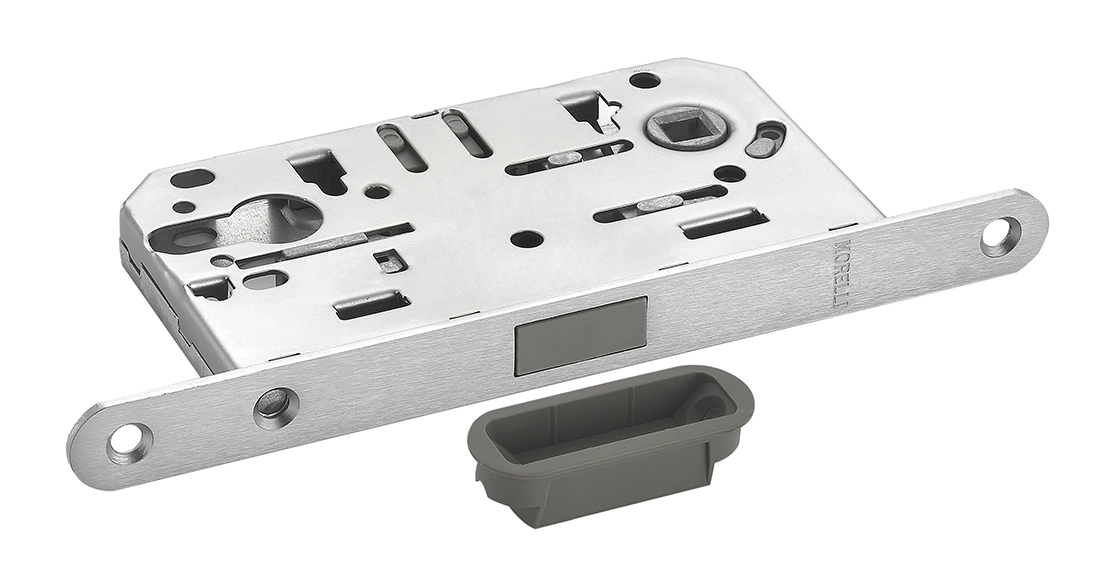 Защелка межкомнатная M1885 SSC магнитная под цилиндр, цвет суперматовый хром фото купить в Краснодаре