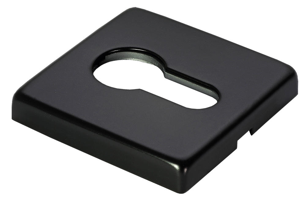 Накладка под евроцилиндр LUX-KH-S5 NERO-ST, цвет - черный soft-touch фото купить Краснодар