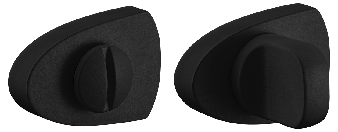 Завертка сантехническая LUX-WC-UN NERO-ST цвет - черный soft-touch фото купить Краснодар