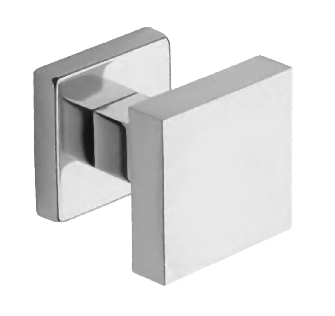 Поворотная ручка-кноб ART.QU30 CRO на квадратной розетке, цвет хром, латунь фото купить Краснодар