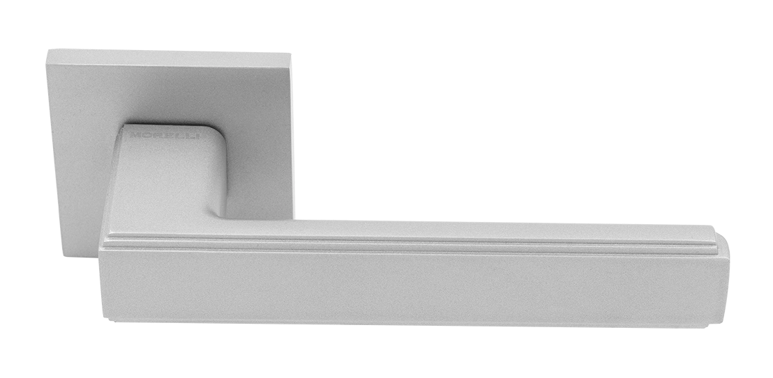 Ручка дверная MH-64-S6 ASC STEPS на квадратной розетке 6 мм, цвет анодированный матовый хром фото купить Краснодар