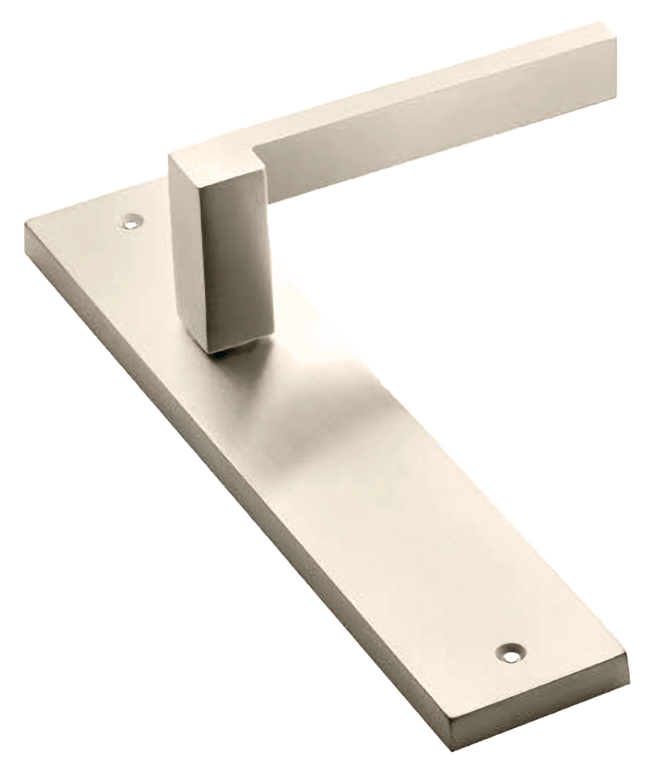 Ручка дверная на планке STONE PL NIS, цвет матовый никель, латунь фото купить в Краснодаре