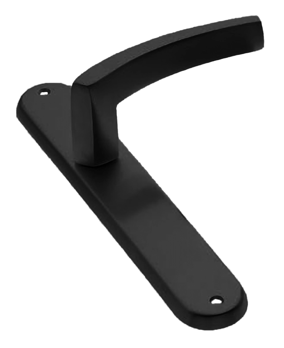 Ручка дверная на планке WIND PL NERO, цвет черный, латунь фото купить в Краснодаре