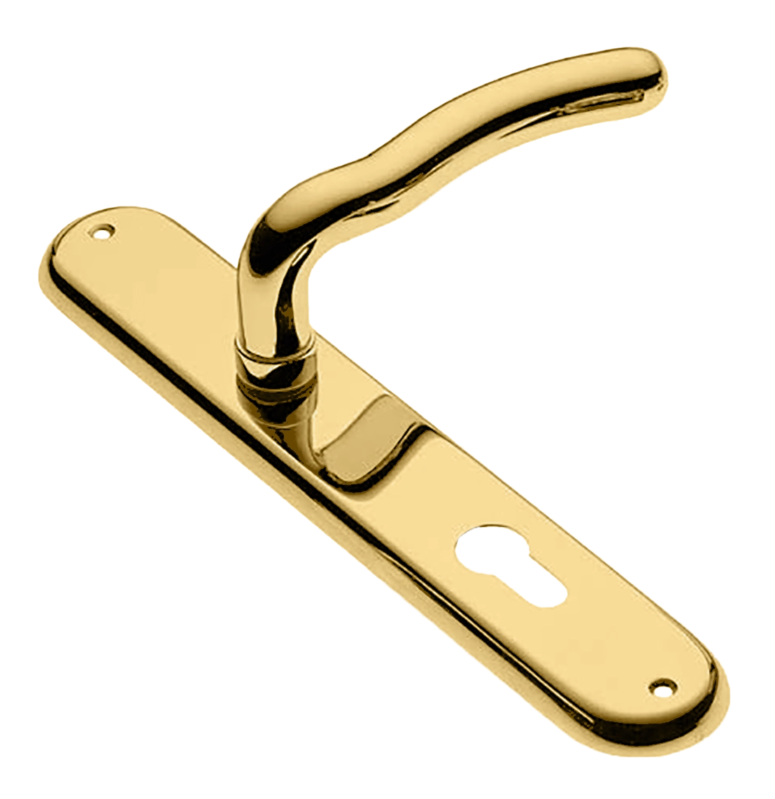 Ручка дверная на планке SNAKE PL OTL, цвет золото, латунь фото купить в Краснодаре