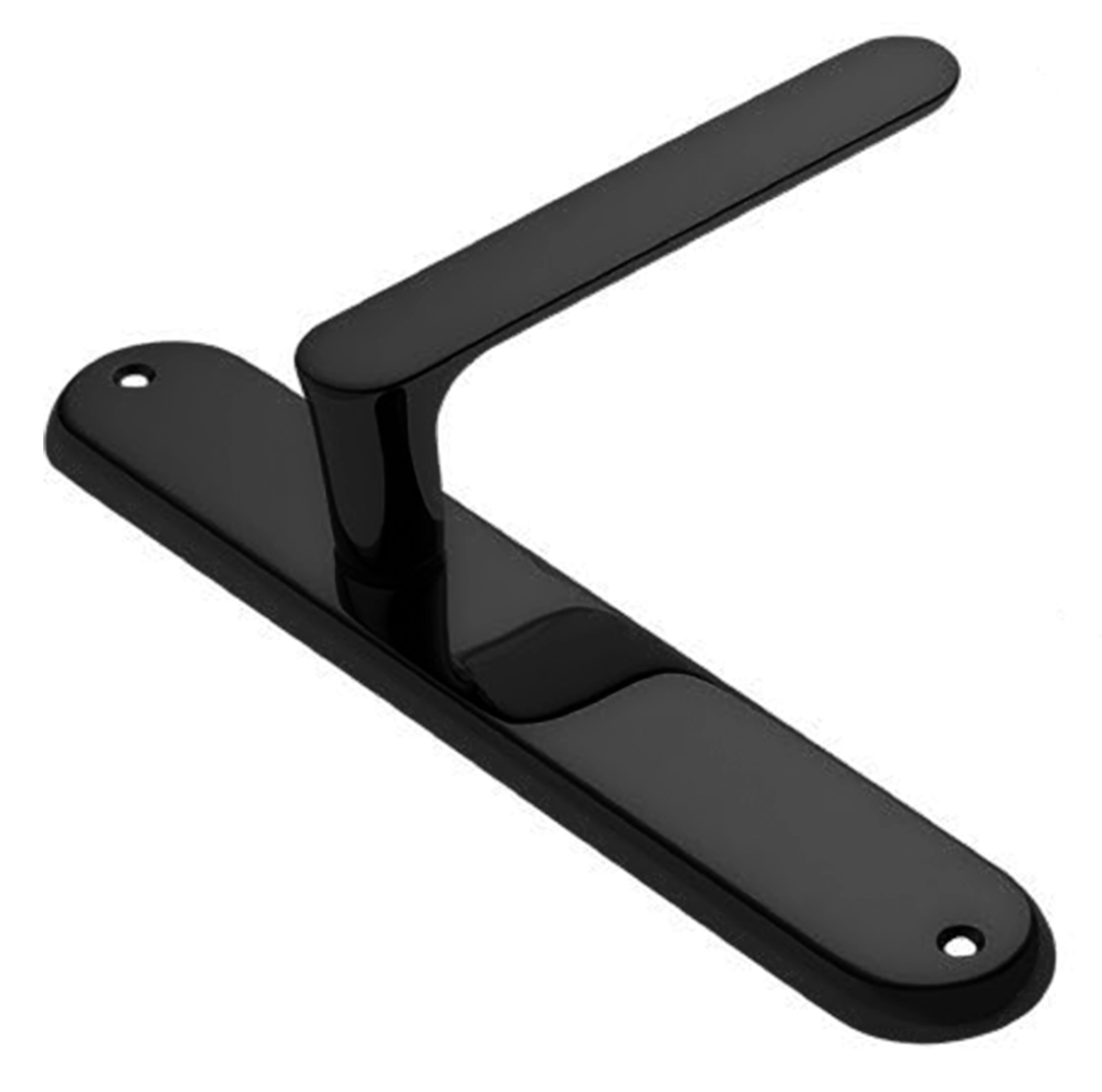 Ручка дверная на планке LE BOAT PL NERO, цвет черный, латунь фото купить в Краснодаре