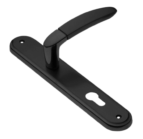 Ручка дверная на планке SAIL PL NERO, цвет черный, латунь фото купить в Краснодаре