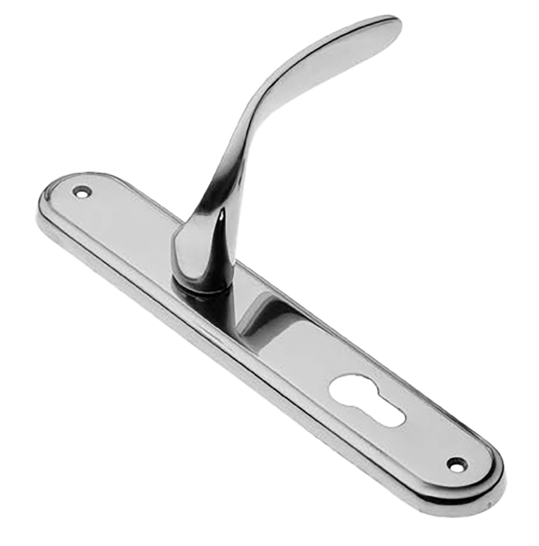 Ручка дверная на планке COBRA PL CRO, цвет хром, латунь фото купить в Краснодаре