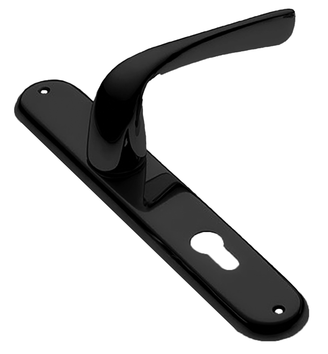 Ручка дверная на планке LE MANS PL NERO, цвет черный, латунь фото купить в Краснодаре