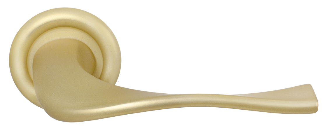 Ручка дверная SKYSCRAPER R7 AH на круглой розетке, цвет Осенний мёд/Autumn Honey фото купить Краснодар