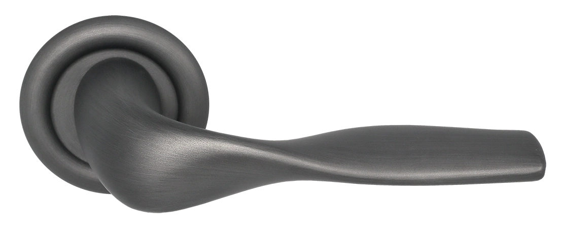 Ручка дверная LVB R7 SST на круглой розетке, цвет Летняя гроза/Summer Storm фото купить Краснодар