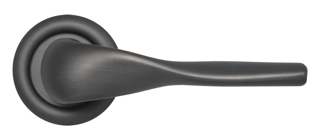 Ручка дверная LVB R7 SST на круглой розетке, цвет Летняя гроза/Summer Storm фото купить в Краснодаре