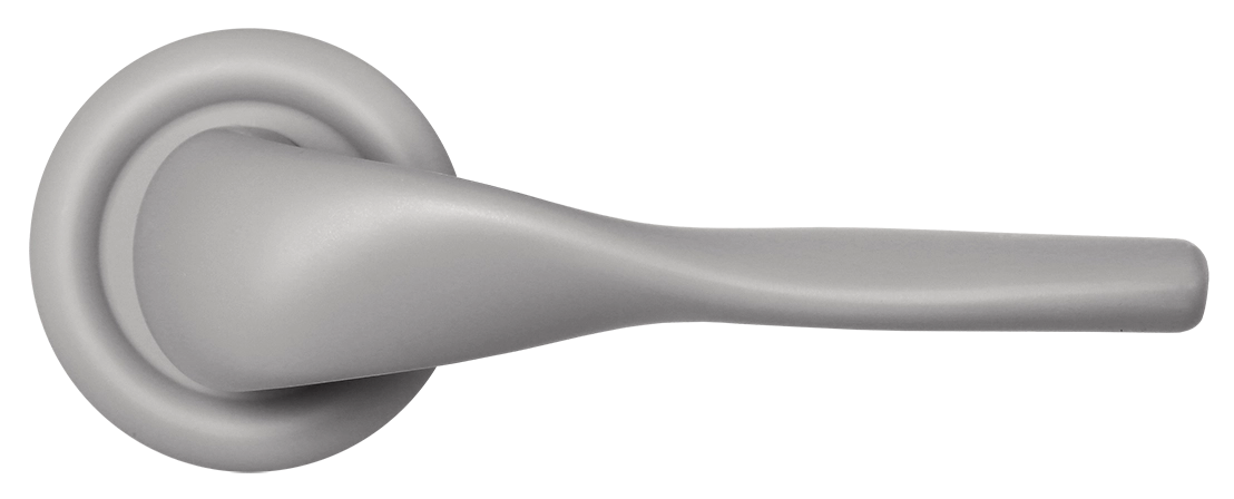 Ручка дверная LVB R7 SMI на круглой розетке, цвет Весенняя дымка/Spring Mist фото купить в Краснодаре