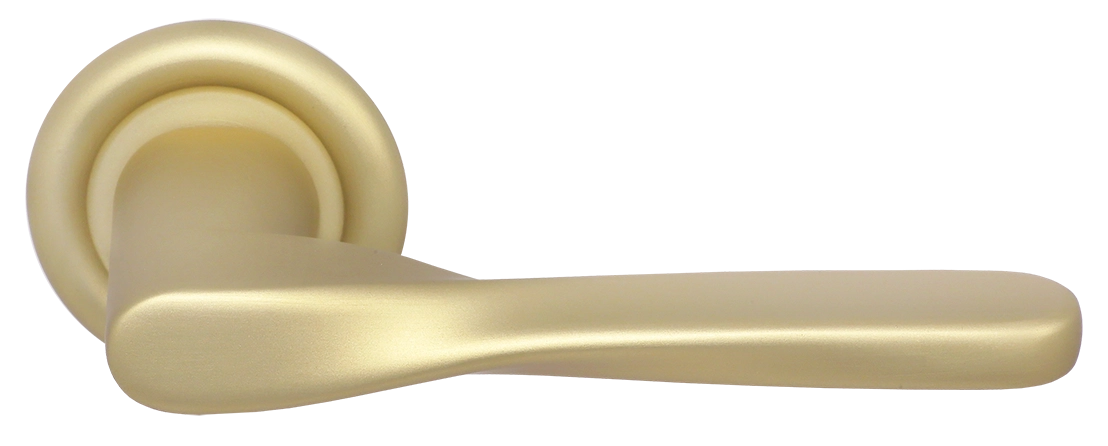 Ручка дверная THE OLYMPICS R7 AH на круглой розетке, цвет Осенний мёд/Autumn Honey фото купить Краснодар