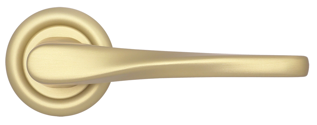 Ручка дверная THE OLYMPICS R7 AH на круглой розетке, цвет Осенний мёд/Autumn Honey фото купить в Краснодаре