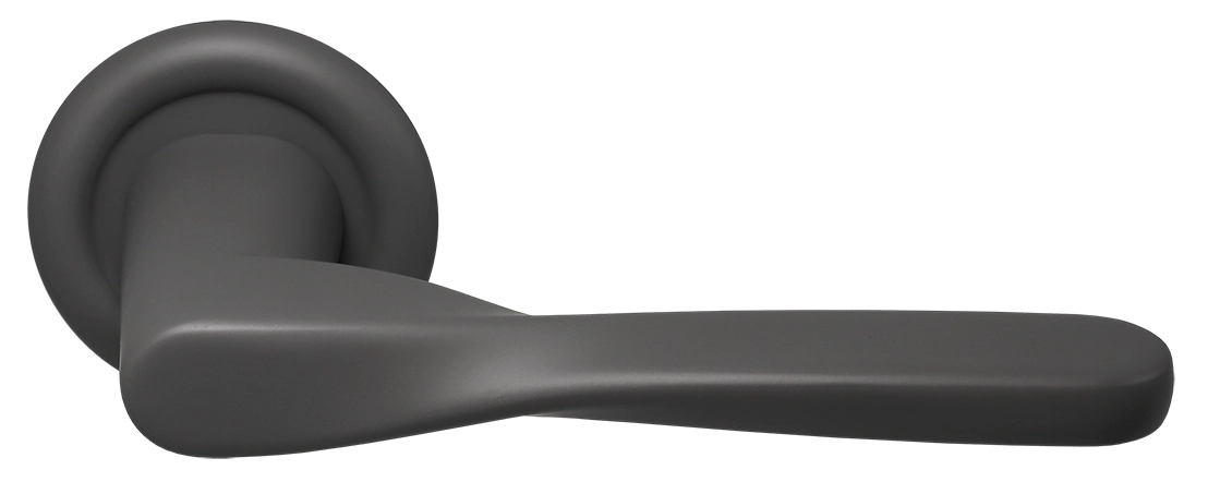 Ручка дверная THE OLYMPICS R7 SSW на круглой розетке, цвет Стокгольмский снегопад/Stockholm Snowfall фото купить Краснодар