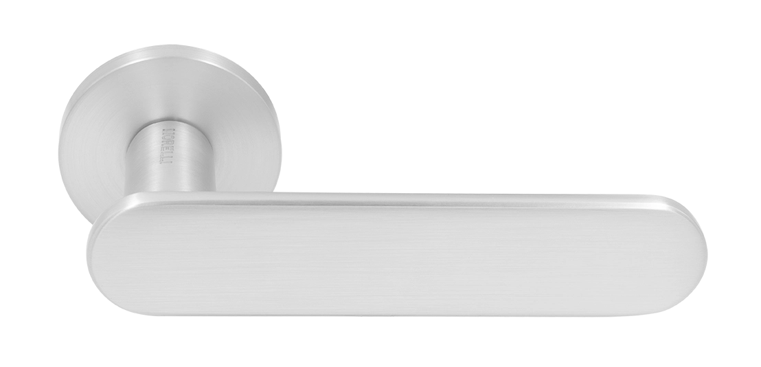 Ручка дверная MH-65-R6 SEMPIONE SC на круглой розетке, цвет матовый хром фото купить Краснодар