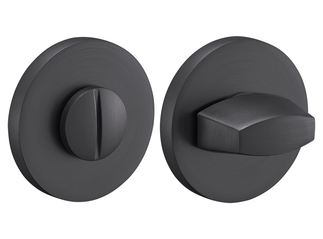 Завертка сантехническая MH-WC-R6 GR на круглой розетке, цвет графит, ЦАМ фото купить Краснодар