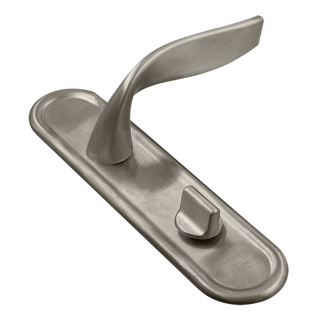 Ручка дверная SKYSCRAPER PLR WC SMI на планке под сантехническую завертку, цвет Весенняя дымка/Spring Mist фото купить Краснодар