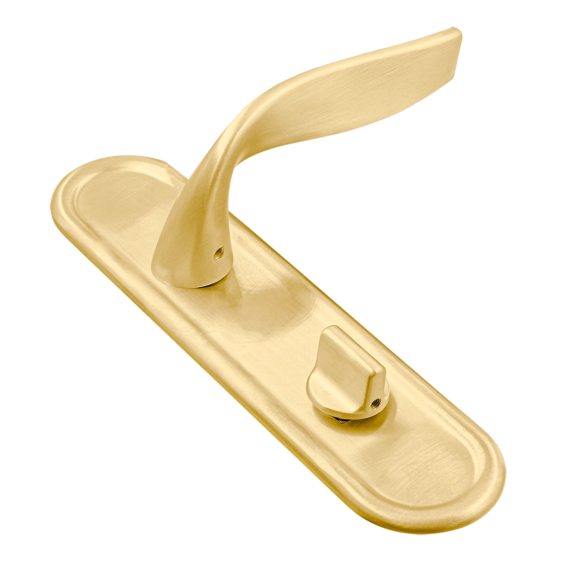 Ручка дверная SKYSCRAPER PLR WC AH на планке под сантехническую завертку, цвет Осенний мёд/Autumn Honey фото купить Краснодар