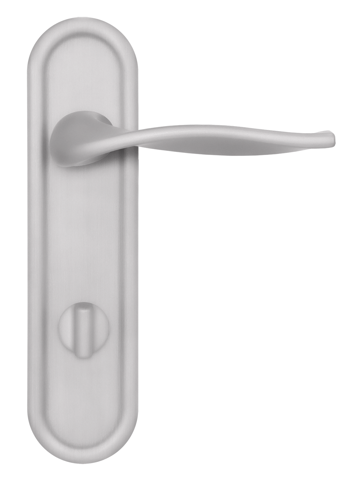 Ручка дверная SKYSCRAPER PLR WC SSW на планке под сантехническую завертку, цвет Стокгольмский снегопад/Stockholm Snowfall фото купить в Краснодаре