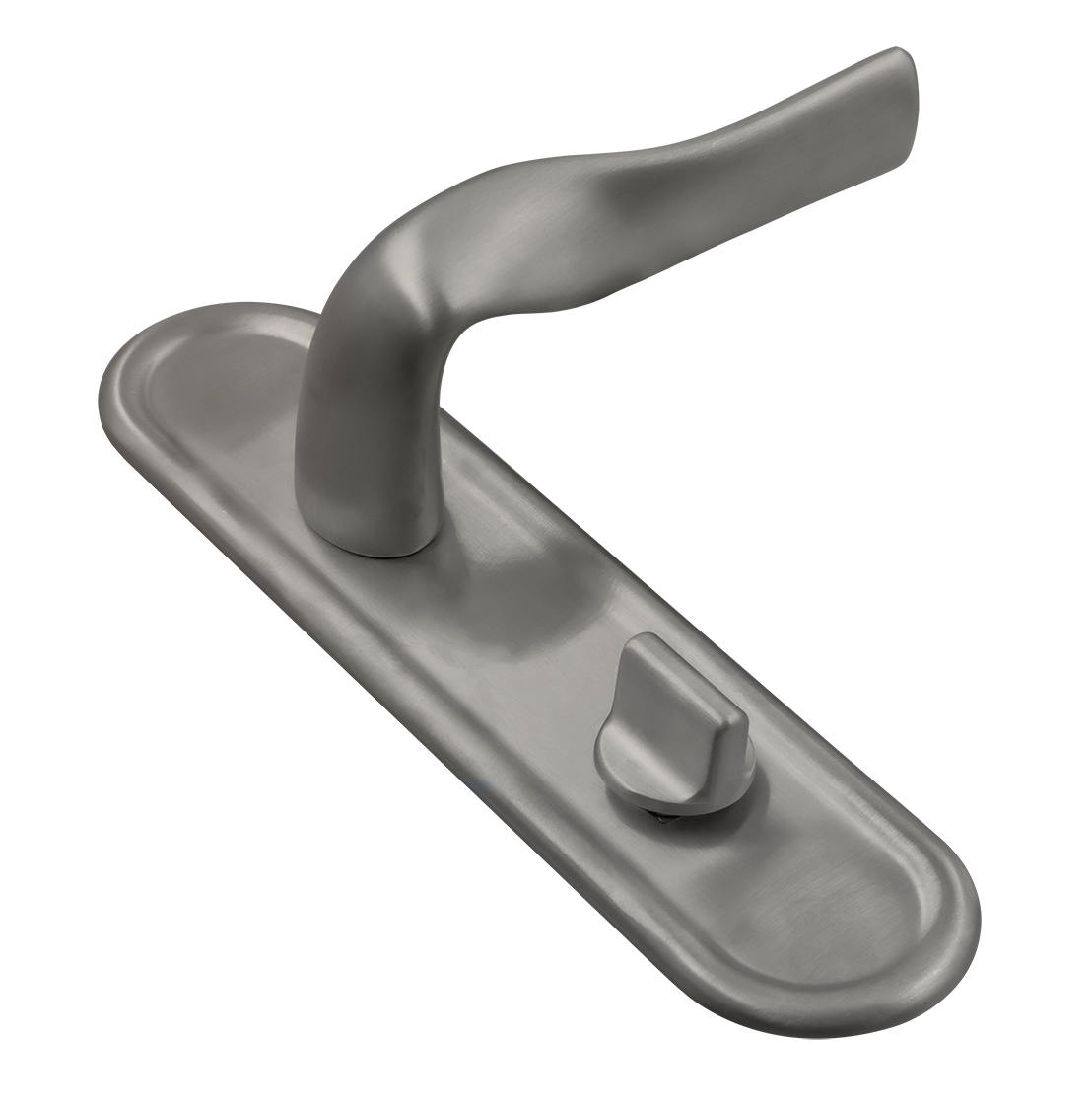 Ручка дверная LVB PLR WC WF на планке под сантехническую завертку, цвет Зимняя стужа/Winter Frost фото купить Краснодар