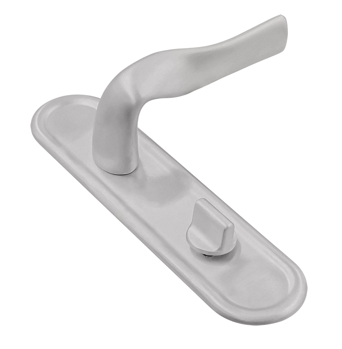 Ручка дверная LVB PLR WC SSW на планке под сантехническую завертку, цвет Стокгольмский снегопад/Stockholm Snowfall фото купить Краснодар