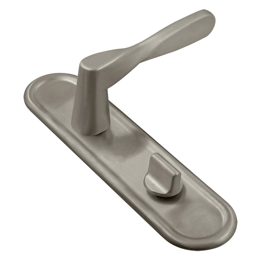 Ручка дверная THE OLYMPICS PLR WC SMI на планке под сантехническую завертку, цвет Весенняя дымка/Spring Mist фото купить Краснодар