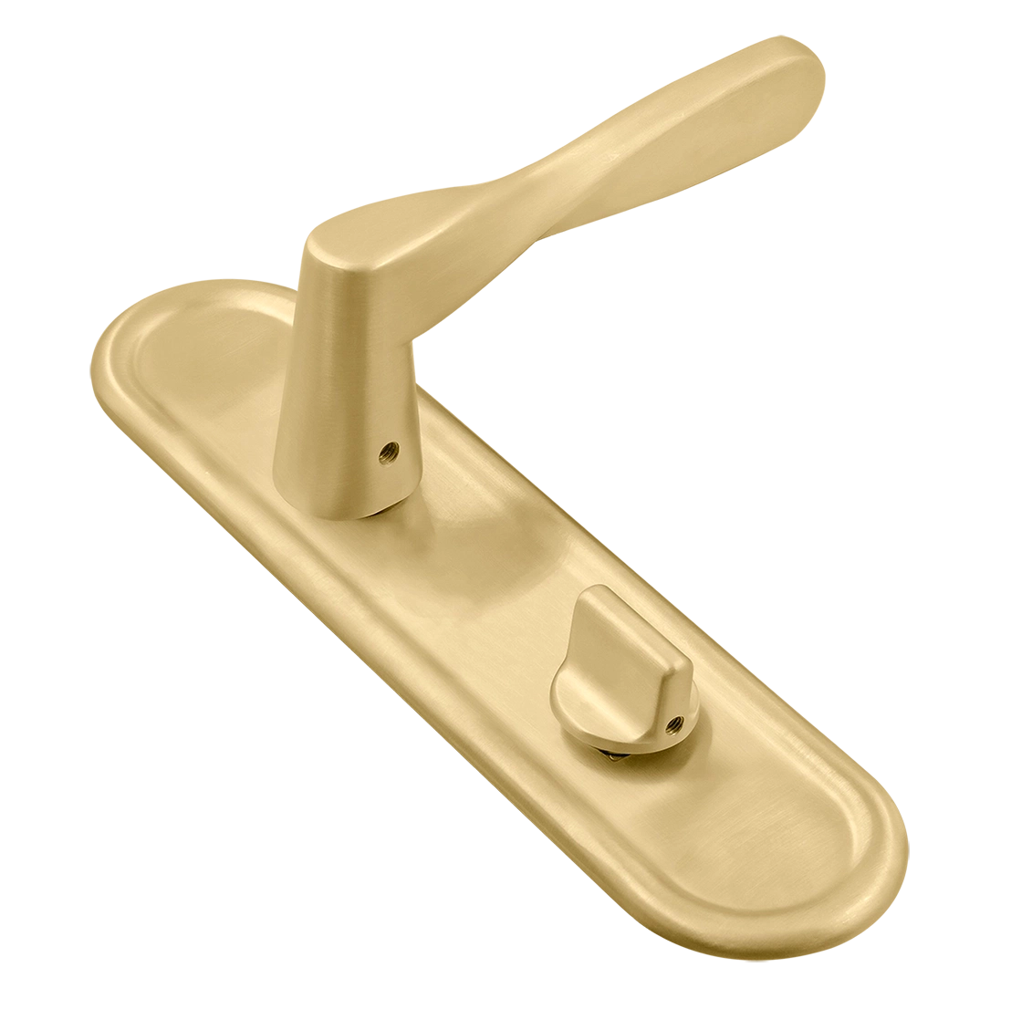 Ручка дверная THE OLYMPICS PLR WC AH на планке под сантехническую завертку, цвет Осенний мёд/Autumn Honey фото купить Краснодар