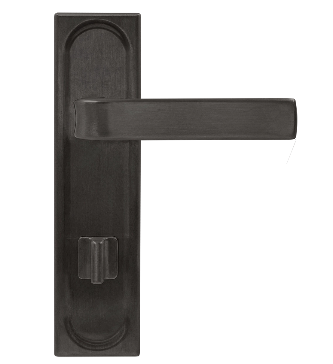 Ручка дверная THE BUS STATION PLS WC SST на планке под сантехническую завертку, цвет Летняя гроза/Summer Storm фото купить в Краснодаре