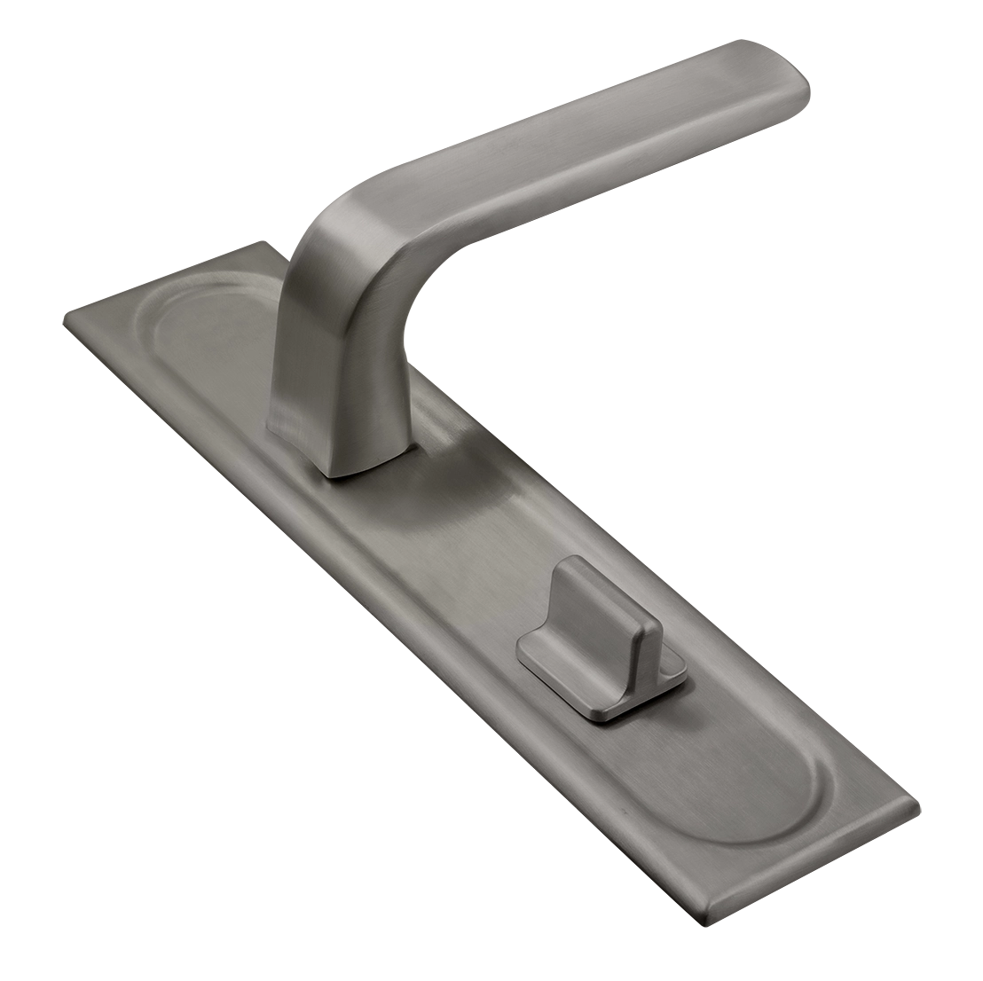 Ручка дверная THE BUS STATION PLS WC WF на планке под сантехническую завертку, цвет Зимняя стужа/Winter Frost фото купить Краснодар