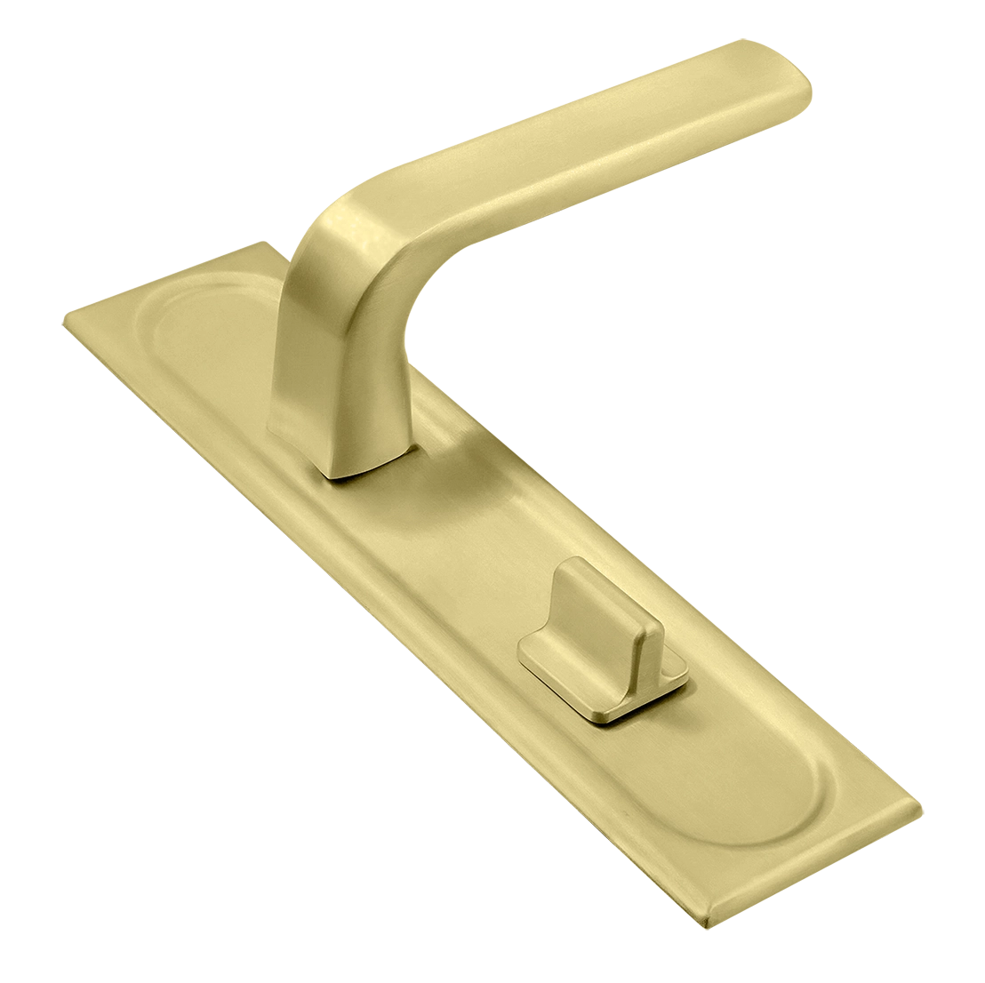 Ручка дверная THE BUS STATION PLS WC AH на планке под сантехническую завертку, цвет Осенний мёд/Autumn Honey фото купить Краснодар