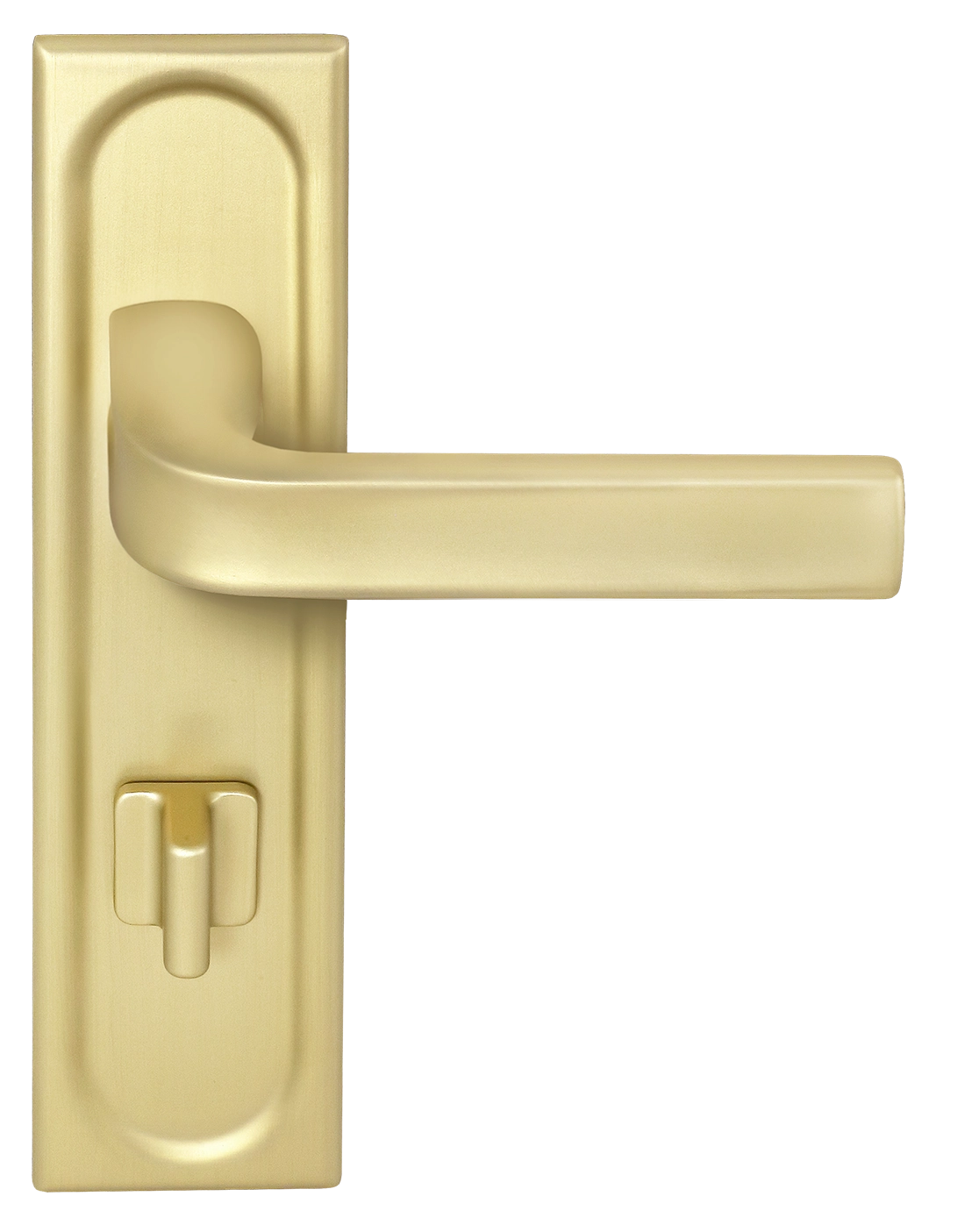 Ручка дверная THE BUS STATION PLS WC AH на планке под сантехническую завертку, цвет Осенний мёд/Autumn Honey фото фурнитура Краснодар