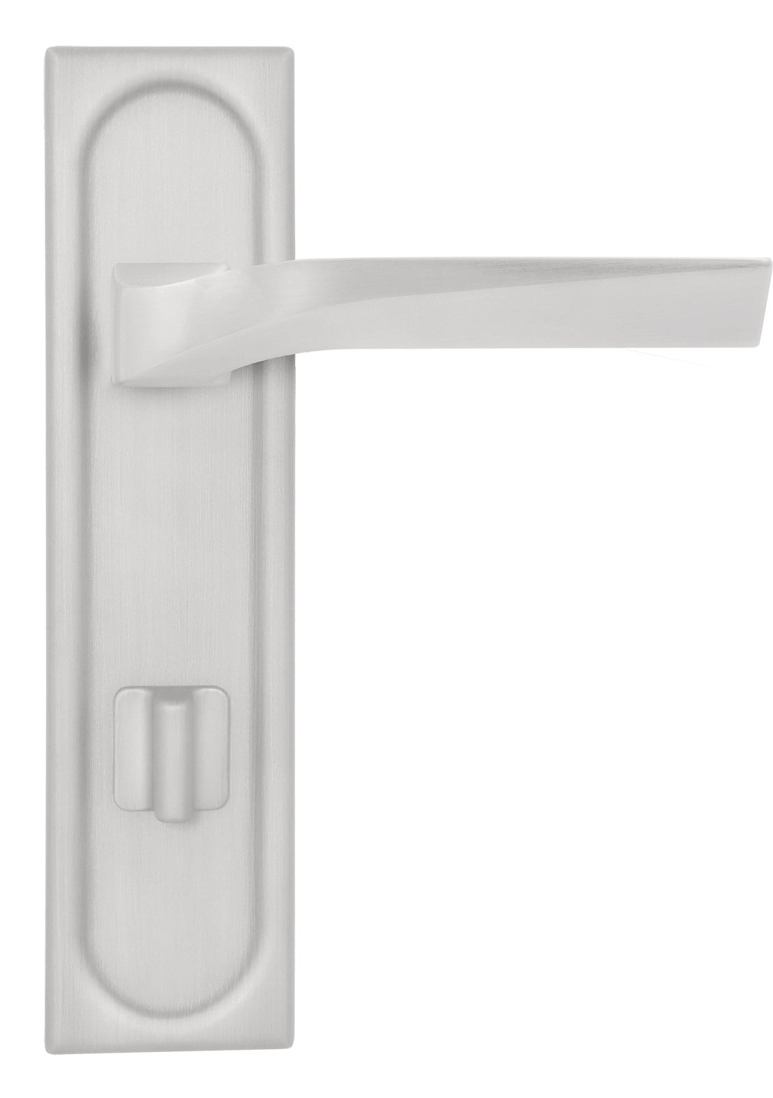 Ручка дверная WD CONCERT HALL PLS WC SSW на планке под сантехническую завертку, цвет Стокгольмский снегопад/Stockholm Snowfall фото купить в Краснодаре