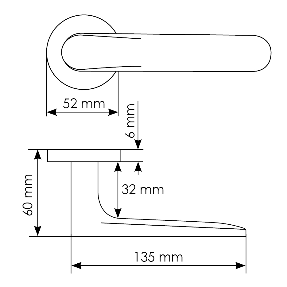 Комплект дверных ручек MH-59-R6 BL + защёлка бесшумная M1895 BL + петли врезные универсальные MSN 100X70X2.5-4BB BL (2шт), цвет черный фото купить в Краснодаре