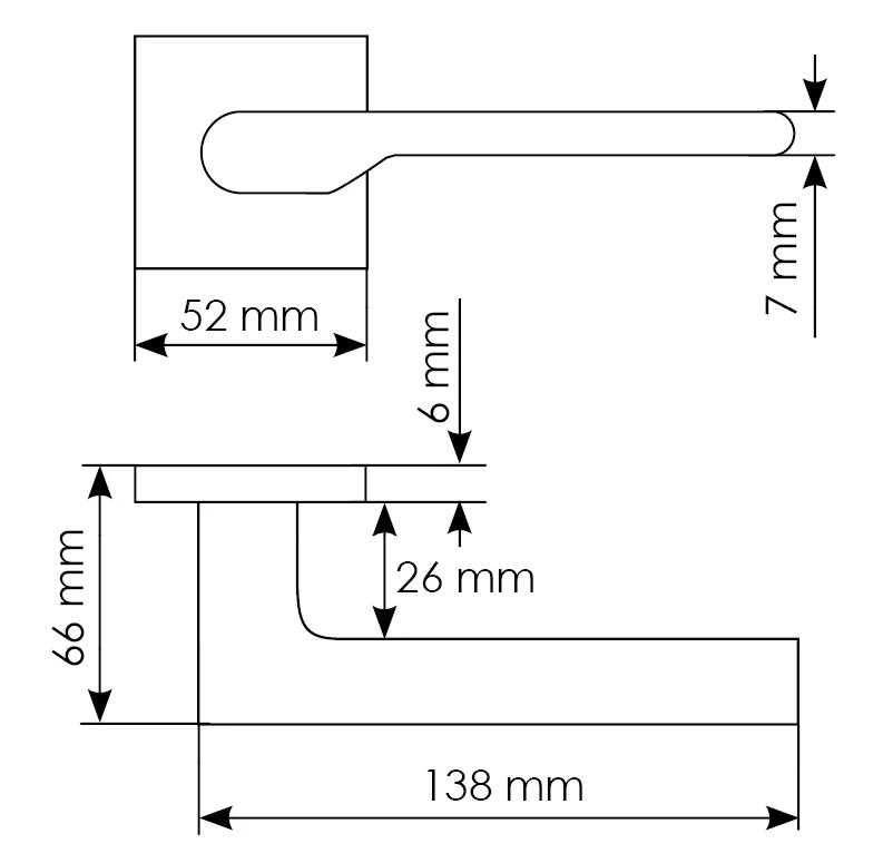 Комплект дверных ручек MH-53-S6 W + защёлка бесшумная M1895 W + петли врезные универсальные MSN 100X70X2.5-4BB W (2шт), цвет белый фото купить в Краснодаре