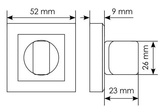 Комплект дверных ручек MH-28 BL-S с заверткой MH-WC-S BL, цвет черный  фотомореллиКраснодар