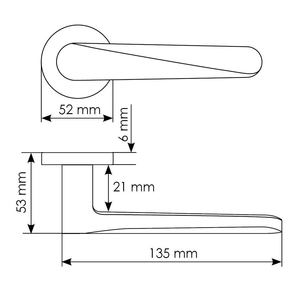 Комплект дверных ручек MH-58-R6 BL с заверткой MH-WC-R6 BL + магнитный замок M1895 BL, цвет черный фотомореллиКраснодар