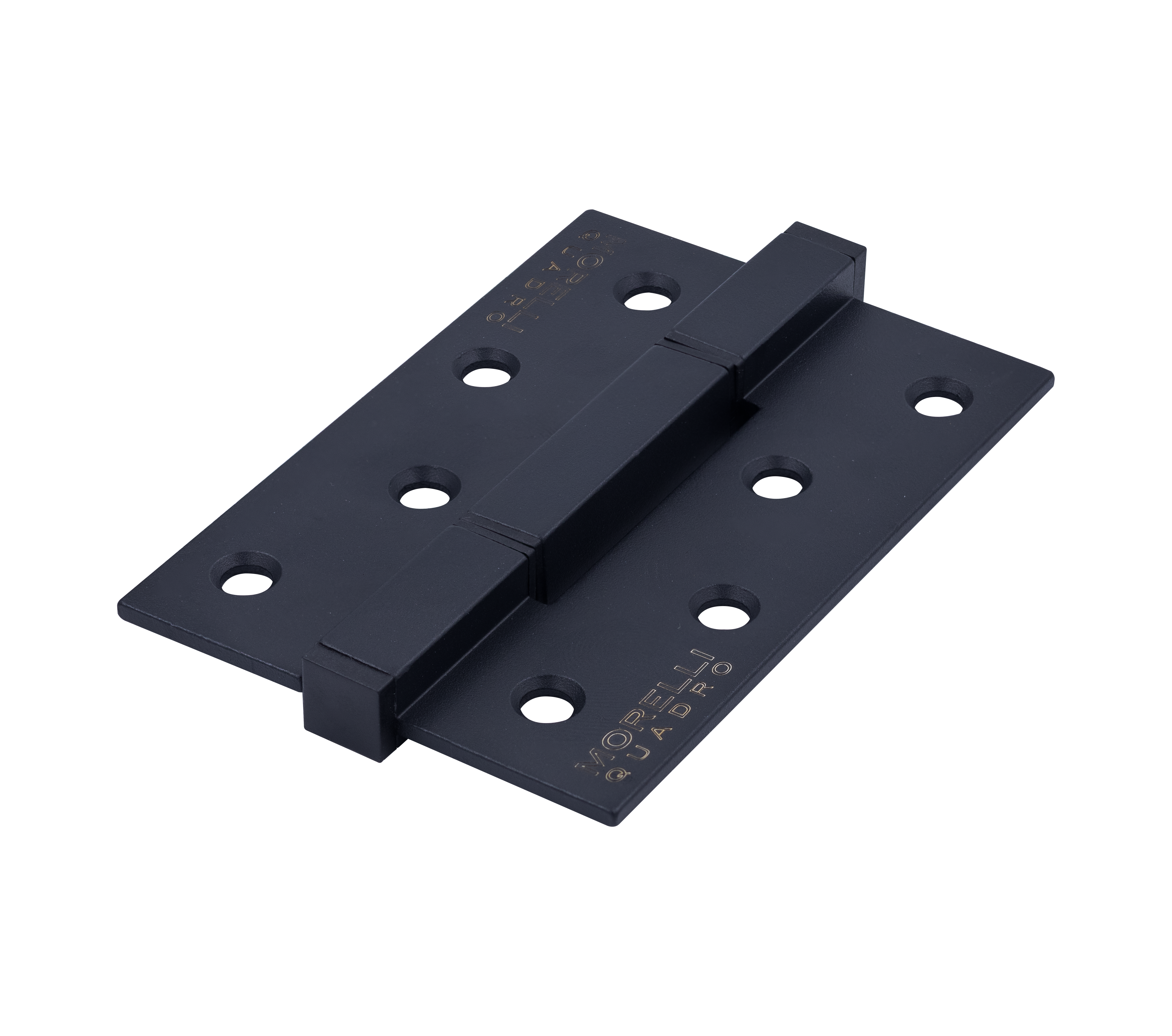 Петля алюминиевая QUADRO-2 BL без врезки на квадратной оси, цвет черный фото купить Краснодар