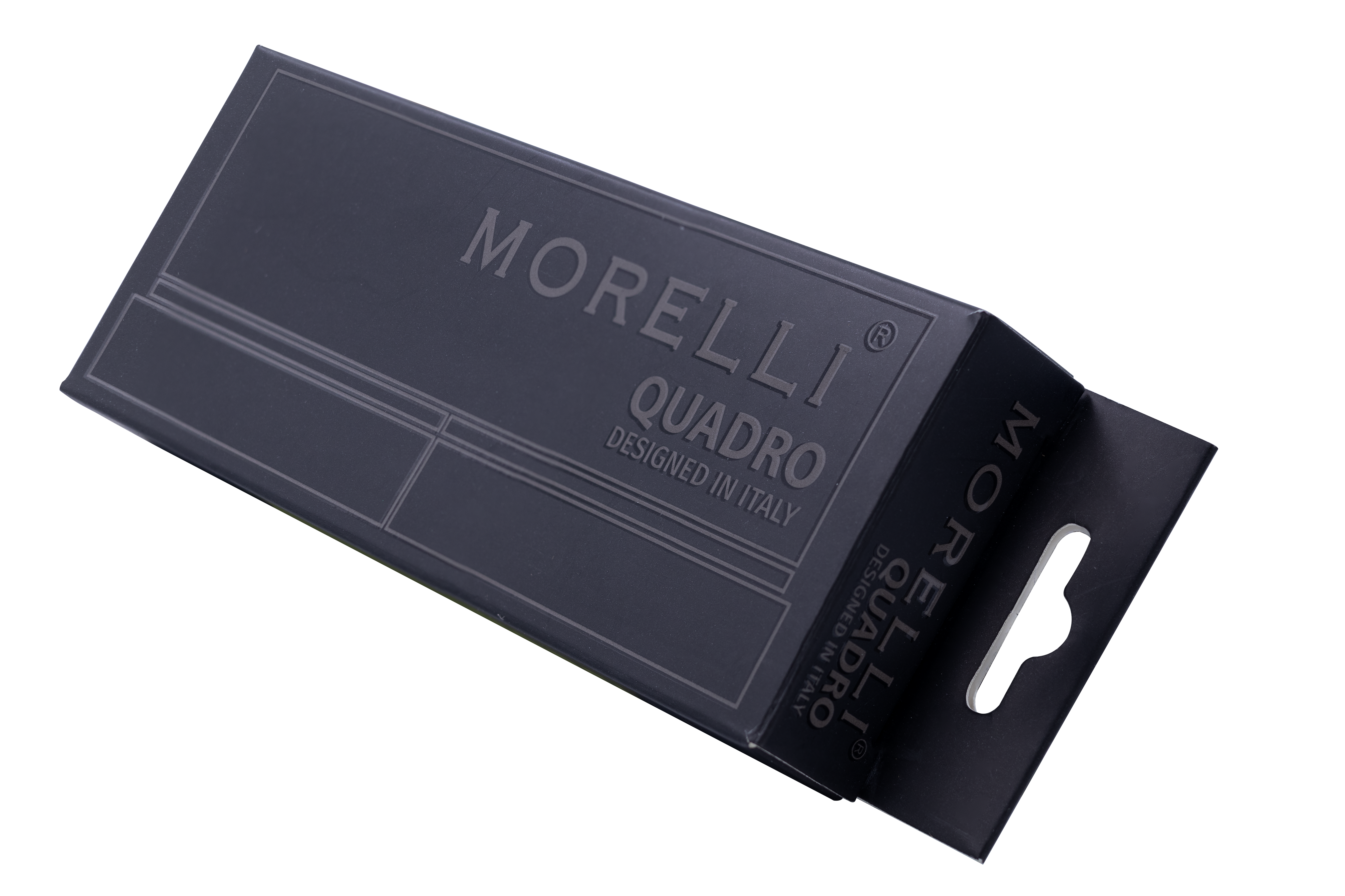 Петля алюминиевая QUADRO-2 BL без врезки на квадратной оси, цвет черный фото morelli Краснодар