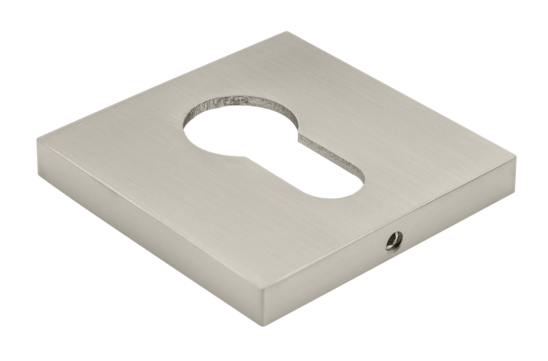 Накладка на замок MH-KH-S6 MSN под евроцилиндр, цвет матовый хром фото купить Краснодар