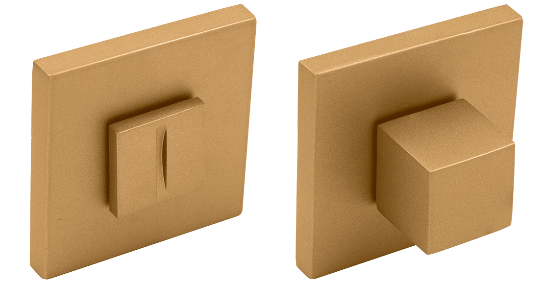 Завертка сантехническая MH-WC-S6 FTG на квадратной розетке 6мм цвет матовое итальянское золото фото купить Краснодар