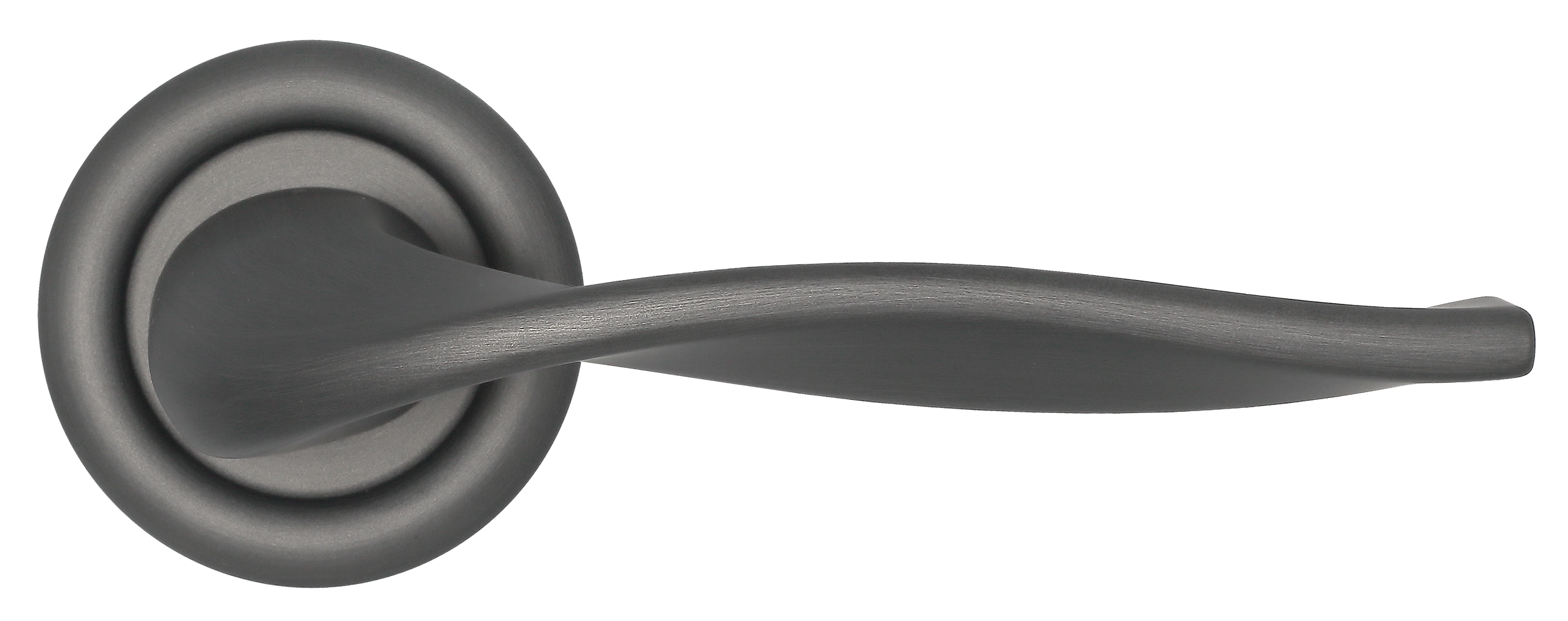 Ручка дверная SKYSCRAPER R7 SST на круглой розетке, цвет Летняя гроза/Summer Storm фото купить в Краснодаре