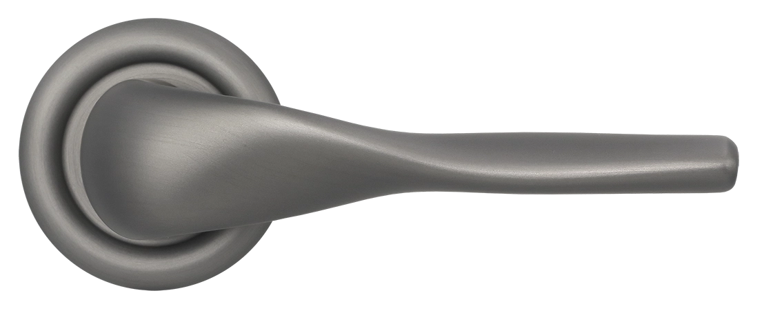 Ручка дверная LVB R7 WF на круглой розетке, цвет Зимняя стужа/Winter Frost фото купить в Краснодаре