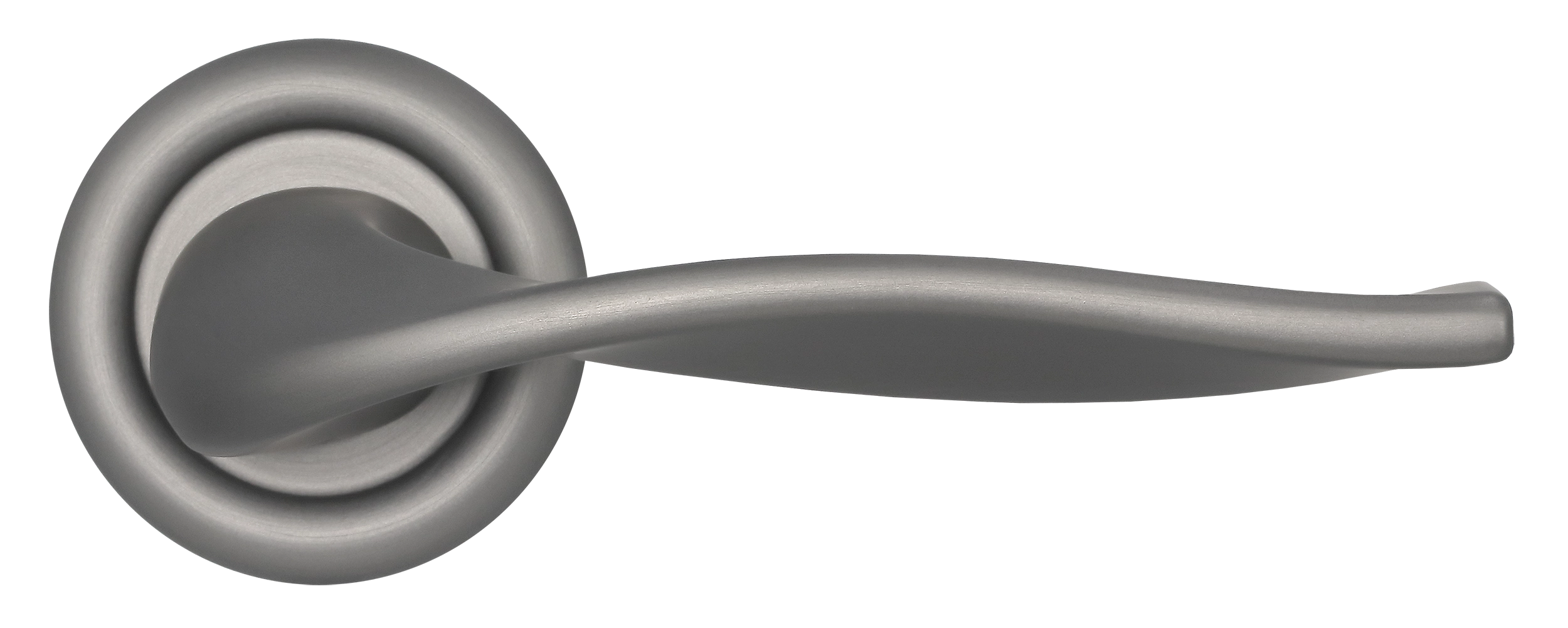 Ручка дверная SKYSCRAPER R7 WF на круглой розетке, цвет Зимняя стужа/Winter Frost фото купить в Краснодаре