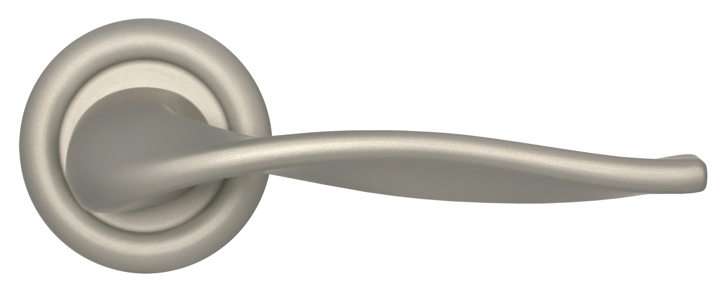 Ручка дверная SKYSCRAPER R7 SMI на круглой розетке, цвет Весенняя дымка/Spring Mist фото купить в Краснодаре