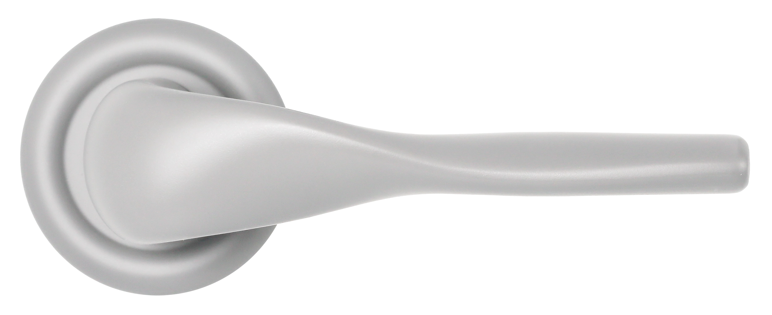 Ручка дверная LVB R7 SSW на круглой розетке, цвет Стокгольмский снегопад/Stockholm Snowfall фото купить в Краснодаре