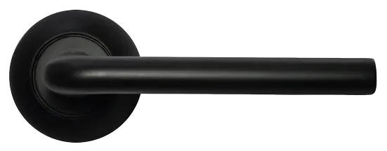 КОЛОННА, ручка дверная MH-03 BL, цвет - черный фото купить в Краснодаре