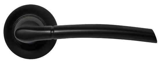 ПИЗА, ручка дверная MH-06 BL, цвет - черный фото купить в Краснодаре