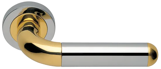 GAVANA R2 COT, ручка дверная, цвет - глянцевый хром/золото фото купить Краснодар