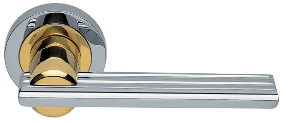 ORCHIDEA R2 COT, ручка дверная, цвет - глянцевый хром/золото фото купить Краснодар